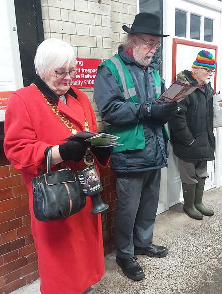 Deputy Mayor with the musicians